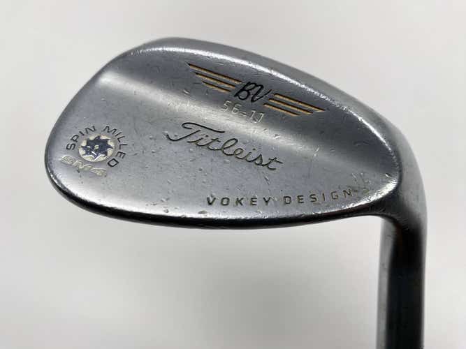 Titleist Vokey Spin Milled SM4 Chrome 56* 11 Bounce Wedge Steel Mens RH