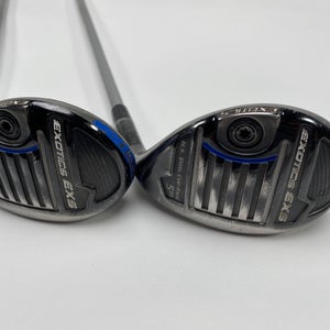 Tour Edge Exotics EXS 4 & 5 Hybrid Set 22* 25* Tensei Blue CK Series Senior RH