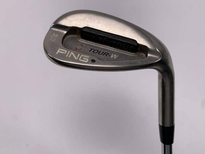 Ping Tour-W Brushed Silver Sand Wedge SW 56* 10 Bounce Black Dot AWT Stiff RH