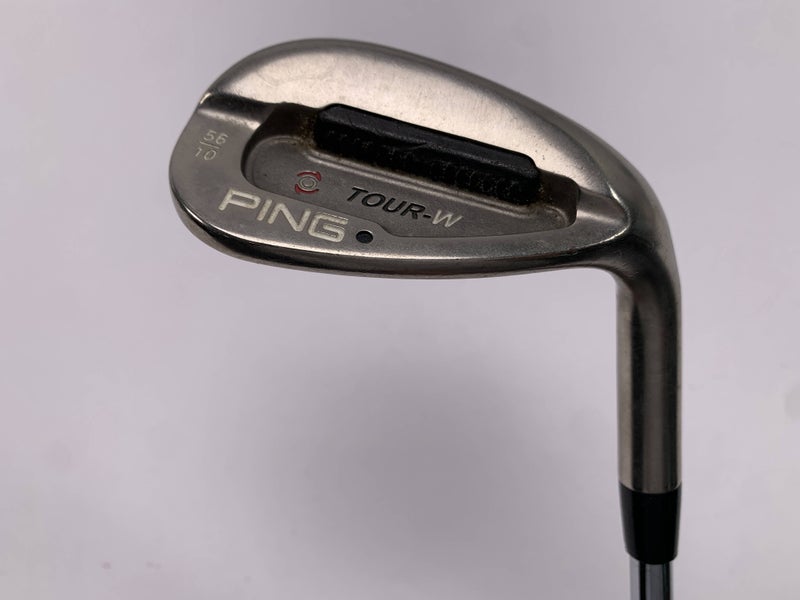 Ping Tour-W Brushed Silver Sand Wedge SW 56* 10 Bounce Black Dot AWT Stiff RH