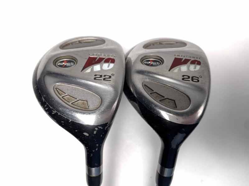 Infiniti Golf Hot Shot KO 4 & 5 Hybrid Set 22* 26* UST Mamiya MP5 Ladies RH
