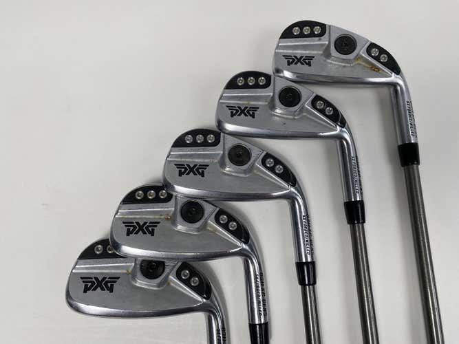 PXG 0311 XP GEN5 Chrome Iron Set 6-PW AeroTech SteelFiber i95 95g Stiff RH +1/2"