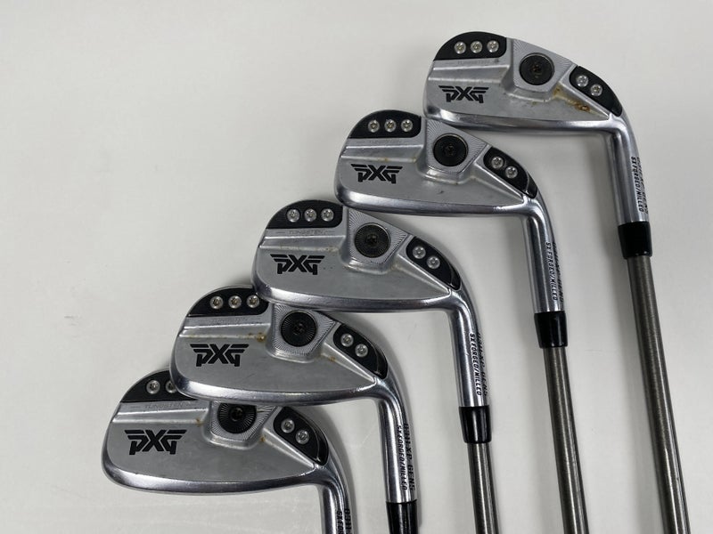 PXG 0311 XP GEN5 Chrome Iron Set 6-PW AeroTech SteelFiber i95 95g Stiff RH +1/2"