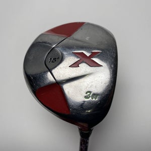 Callaway X 3 Fairway Wood 15* Fujikura Fit On X Ladies RH Undersize Grip