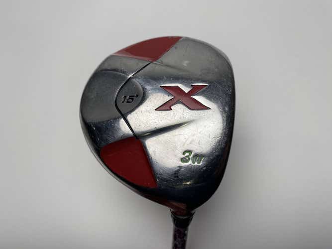 Callaway X 3 Fairway Wood 15* Fujikura Fit On X Ladies RH Undersize Grip