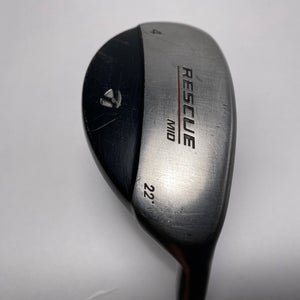 TaylorMade Rescue Mid 4 Hybrid 22* 65g Regular Graphite Mens RH