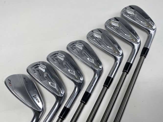 Srixon ZX7 MK II/ZX5 MK II Combo Iron Set 5-PW+AW SteelFiber fc90cw F4 Stiff RH