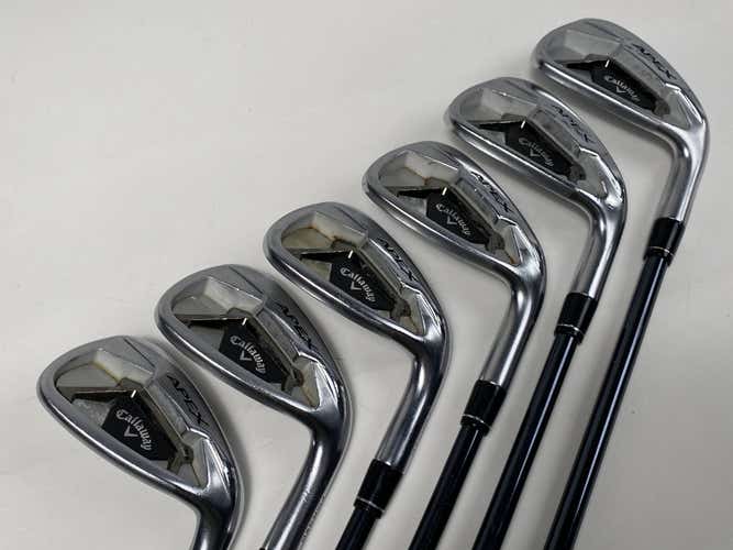 Callaway Apex 21 Iron Set 6-PW+AW Recoil Dart F3 Regular Graphite Mens RH