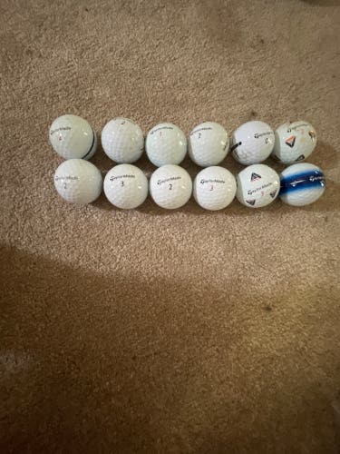 TaylorMade TP5X Balls 12 Pack (1 Dozen) (Used)