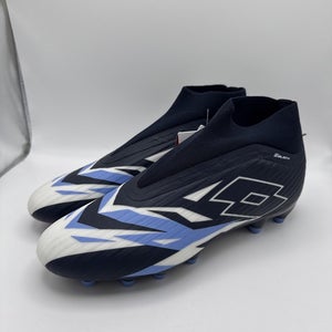 Lotto Solista 200 VI Gravity FG Soccer Cleats Size Mens 10 Blue Laceless