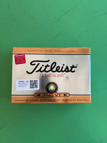 New Titleist Pro V1 Balls 12 Pack