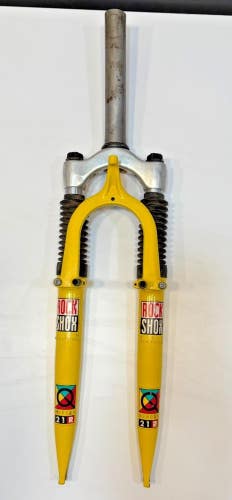 Vintage 1990s Rockshox Quadra 21R 26" QR Suspension Fork 175mm 1-1/8" Steerer