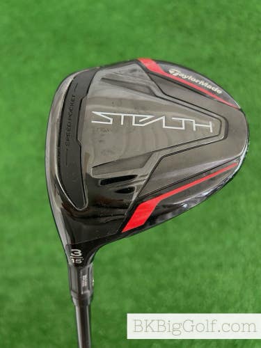 LH Taylormade Stealth 15 Degree Fairway 3 Wood / Stiff
