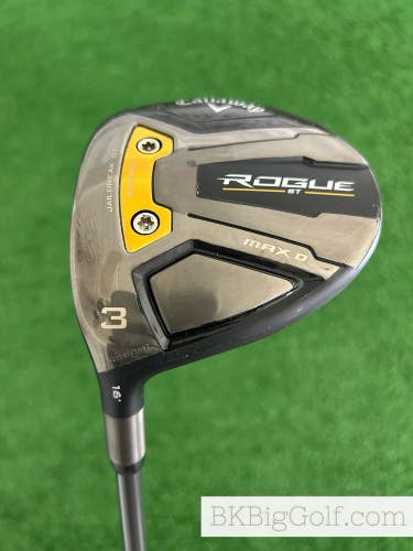 LH Callaway Rogue ST Max D 16 Degree 3 Wood / Extra Stiff