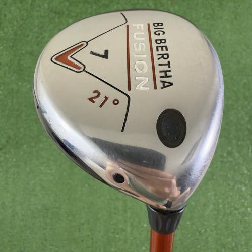 Callaway Big Bertha Fusion 7 Wood 21 Aldila NVS 55g Graphite Regular Flex 41.5
