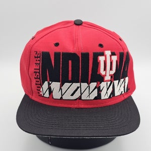 Vintage IU Indiana Hoosiers NCAA College Sports Big Twill Sport Hat Cap Snapback