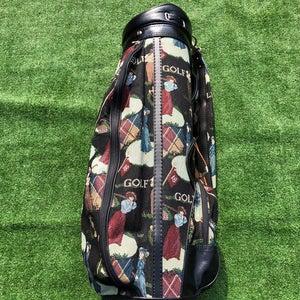 Rare Vintage Embroidered Burton USA Women's Golf Motif Bag