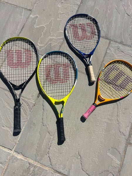 Set of 4 Wilson kids tennis racquets