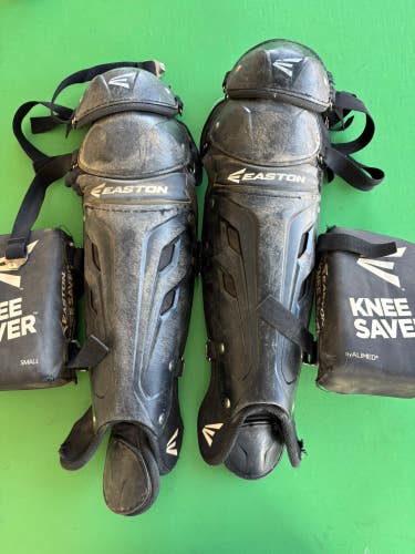Black Youth Easton Mako Catcher's Leg Guard
