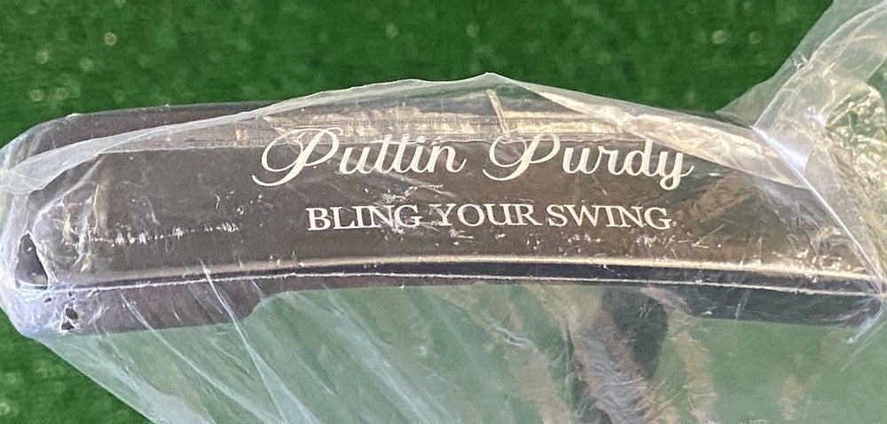 Puttin Purdy Bling Blade Putter RH 34.5" Shaft Pristine Condition Promo  WOW