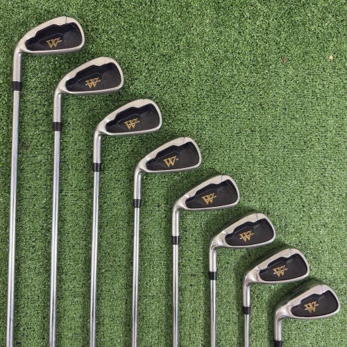 Warrior Custom Golf Iron Set 3-PW Steel Shafts Stiff Flex Left Handed +1.5 Long