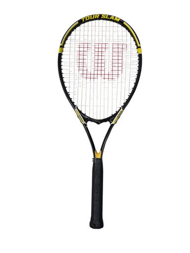 Used Wilson TOUR SLAM STOPSHOCK Adult Tennis Racquet Black 4 3/8" 11835-S000196925