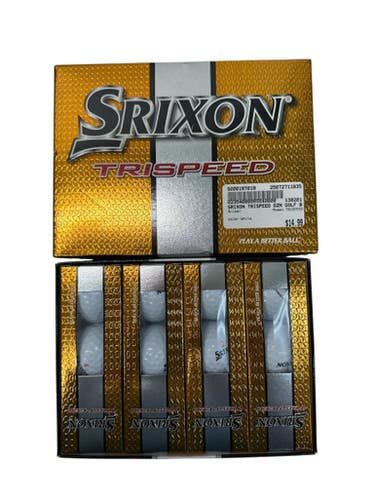 Used Srixon TRISPEED 12 Pack - Golf Balls White 11835-S000197019