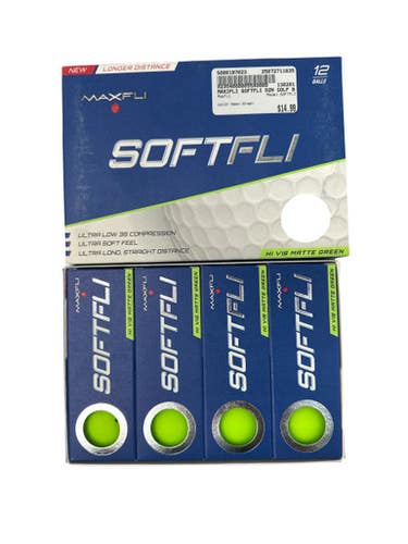 Used Maxfli SOFTFLI 12 Pack - Golf Balls Neon Green 11835-S000197023