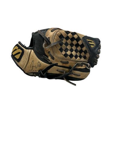 Used Mizuno BALLPARK MMX100P BB/SB Glove RH Throw Black 10" 11835-S000197069