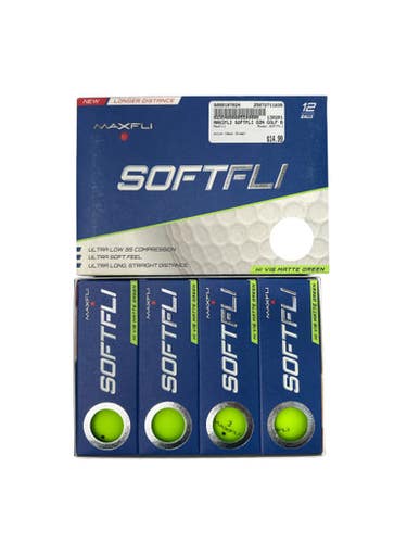 Used Maxfli SOFTFLI 12 Pack - Golf Balls Neon Green 11835-S000197024