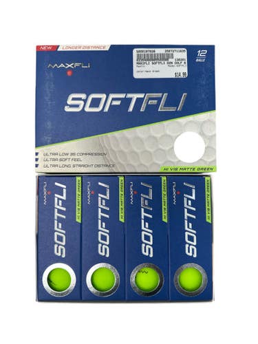 Used Maxfli SOFTFLI 12 Pack - Golf Balls Neon Green 11835-S000197026