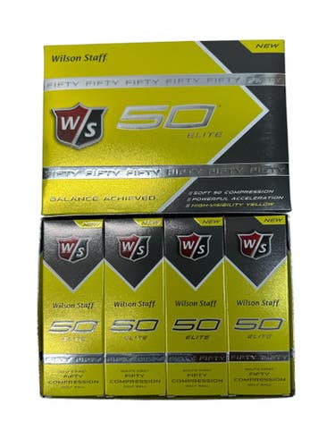 Used Wilson 50 ELITE 12 Pack - Golf Balls Yellow 11835-S000196696