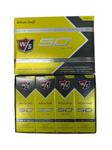 Used Wilson 50 ELITE 12 Pack - Golf Balls Yellow 11835-S000196698