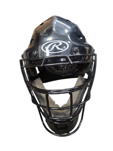 Used Rawlings SMALL Catchers Helmet w/Mask Black SM 11850-S000020953