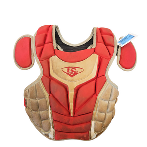 Used Louisville Slugger SMALL YOUTH RED Catchers Chest Protector Red Youth 11850-S000021017