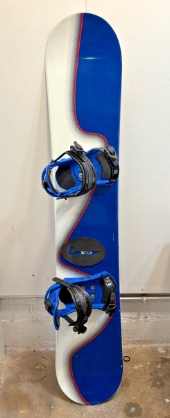 Lamar Electric 163cm Twin-Tip All-Mountain Snowboard Lamar MX50 Bindings Large