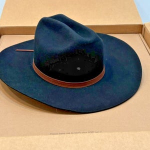 Lack of Color Australia Wilder Cowboy Black Felt Western Style Women's Hat XL