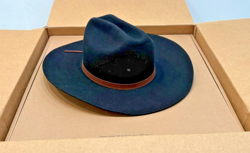 Lack of Color Australia Wilder Cowboy Black Felt Western Style Women's Hat XL