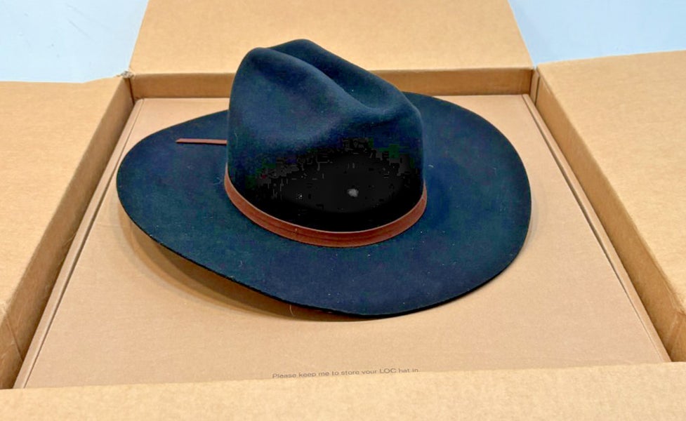Lack of Color Australia Wilder Cowboy Black Felt Western Style Women's Hat XL