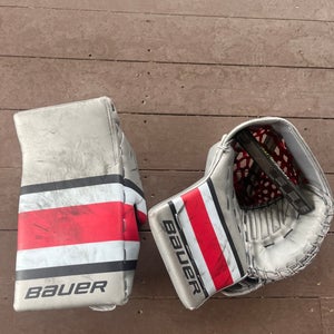 Ohio State Bauer Shadow Goalie Glove Set