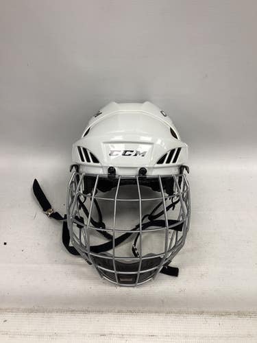 Used CCM LEARN TO SKATE Helmet Cage Combo White S/M 11851-S000035606