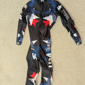 Official KAPPA US SKI TEAM SL SUIT - Women's Small - NEW -  TRAINING - NO FIS STAMP