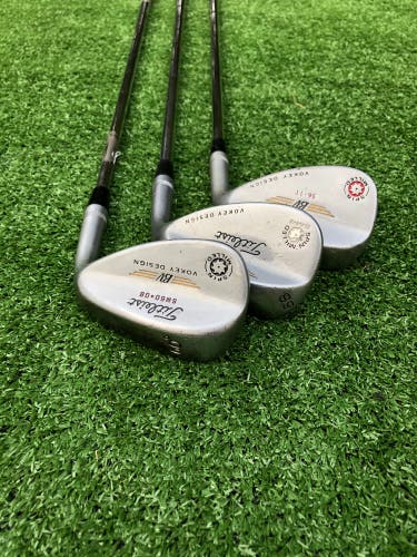 Titleist Golf BV Vokey Spin Milled Wedge Club Set 56,58,60