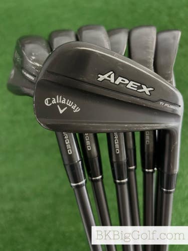 Callaway Apex 24 TI Fusion Black Smoke Iron Set 5-A / Dynamic Gold S400 Stiff