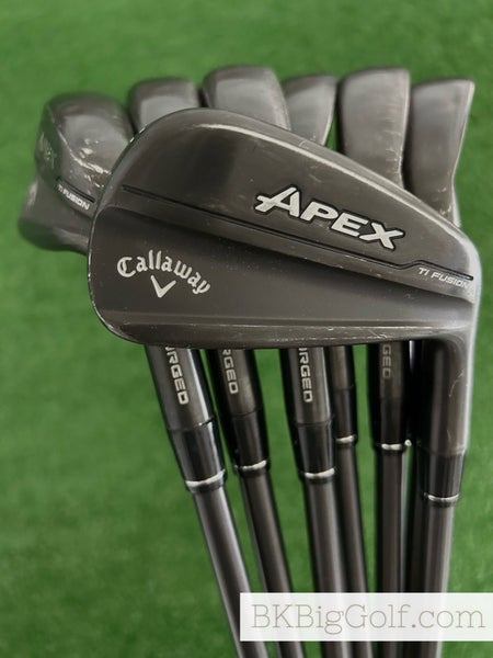 Callaway Apex 24 TI Fusion Black Smoke Iron Set 5-A / Dynamic Gold S400 Stiff