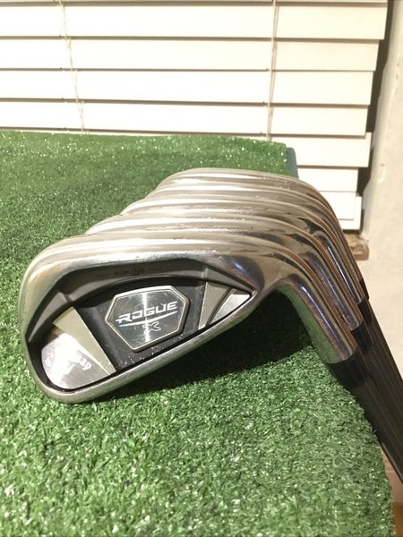 Callaway Rogue X CF18 Irons Set 7-PW-GW-SW Regular 60-IR Aldila Synergy Graphite