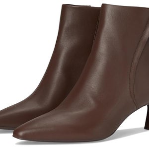Naturalizer Deesha Boots Womens US 8.5 Chocolate Leather Ankle Bootie PQ563