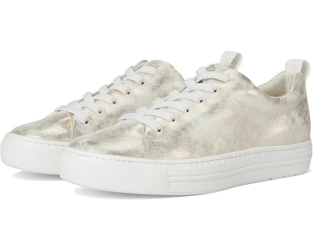 Paul Green Ajay Sport Sneakers Women US 6.5 Mineral Leather Athletic Shoes PQ570