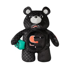 Sprayground Speed Shark Side Swipe Moneybear Teddy Bear Backpack Black Bag DSB80