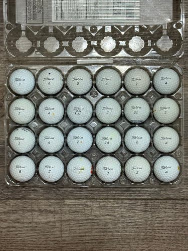 24 Titleist Pro V1 Golf Balls - 4A Near-Mint Condition Only